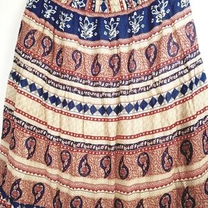 Boho Gypsy Bohemian Long Skirt M